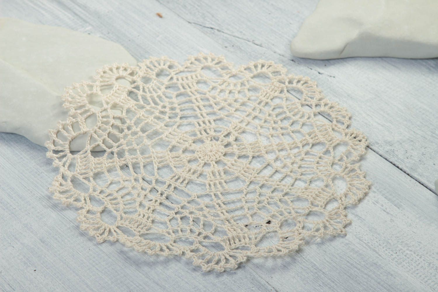 Handmade napkin designer napkin unusual napkin for kitchen crochet accessory photo 1