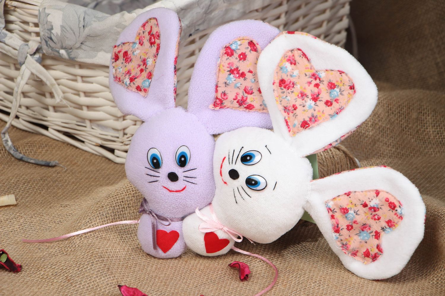 Handmade soft toy Mice in Love photo 5