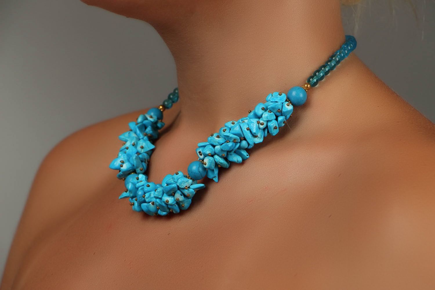 Necklace made of turquoise photo 5