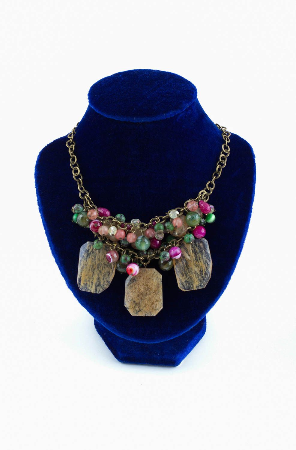 Handmade elegant necklace unusual trendy necklace beautiful jewelry gift photo 2