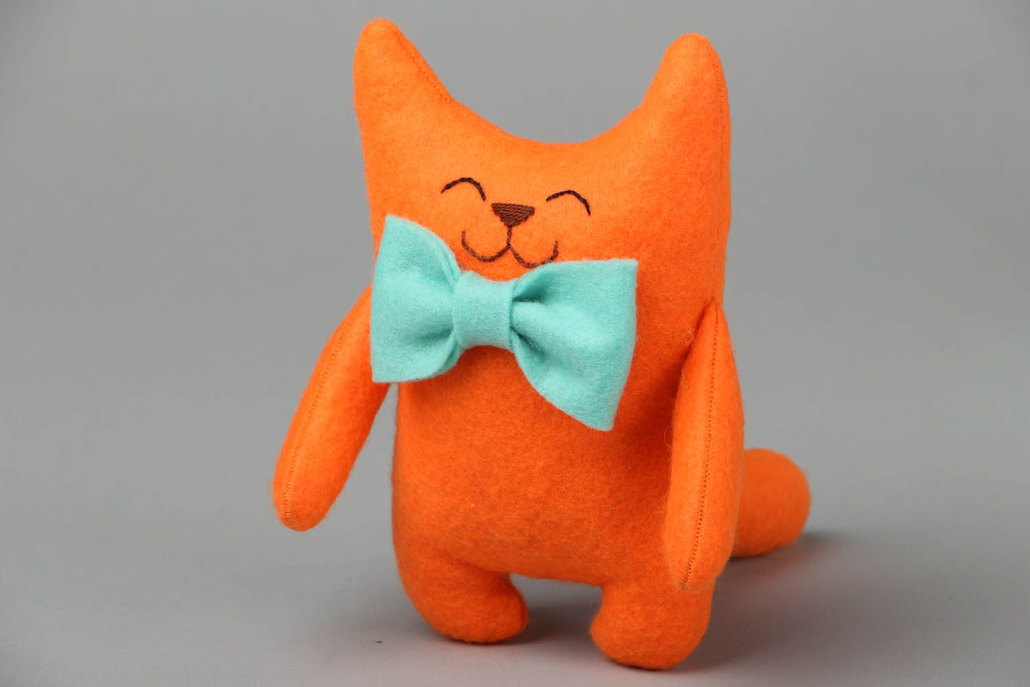 Игрушка из фетра Оранжевый кот фото 1