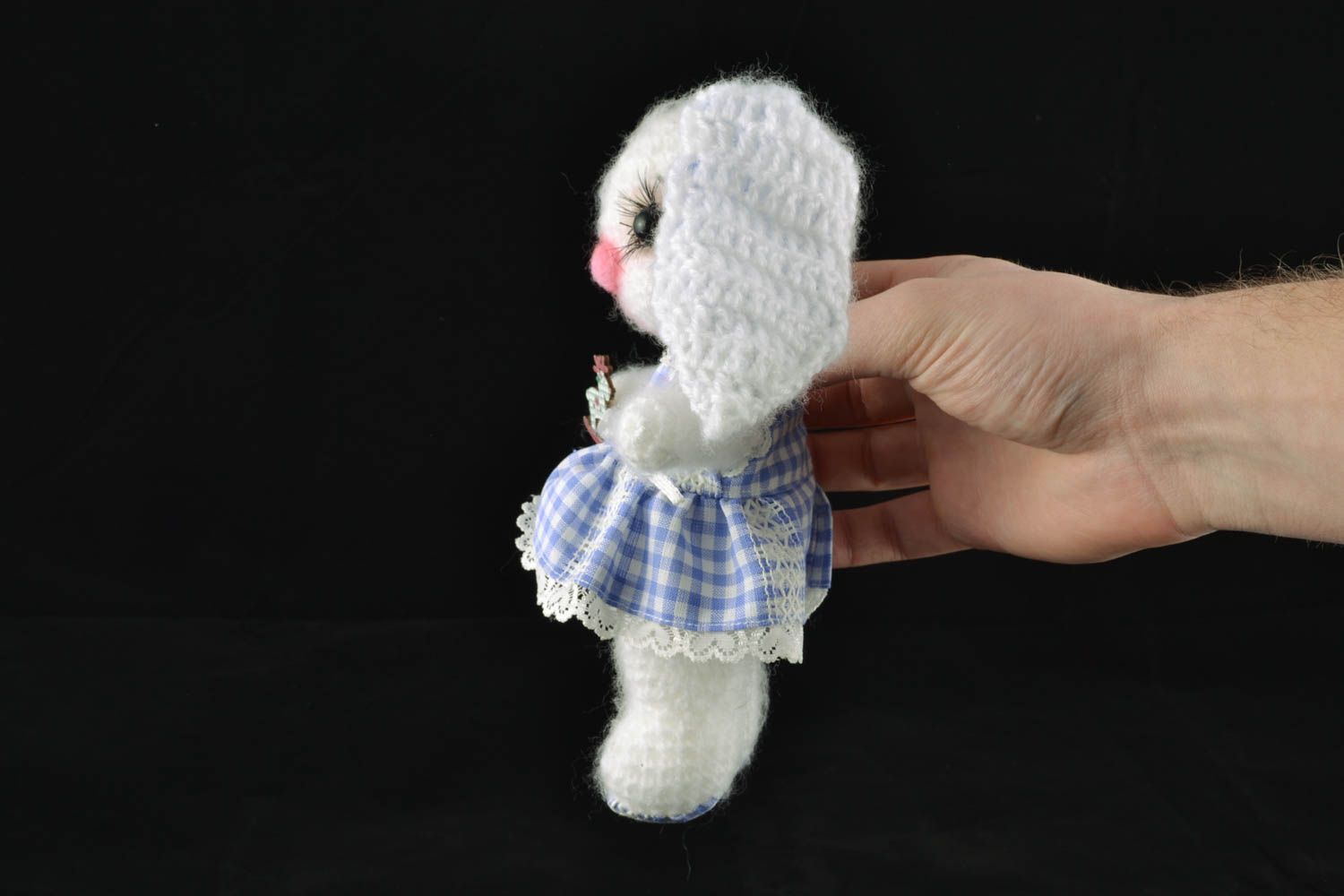 Crochet toy hare photo 4