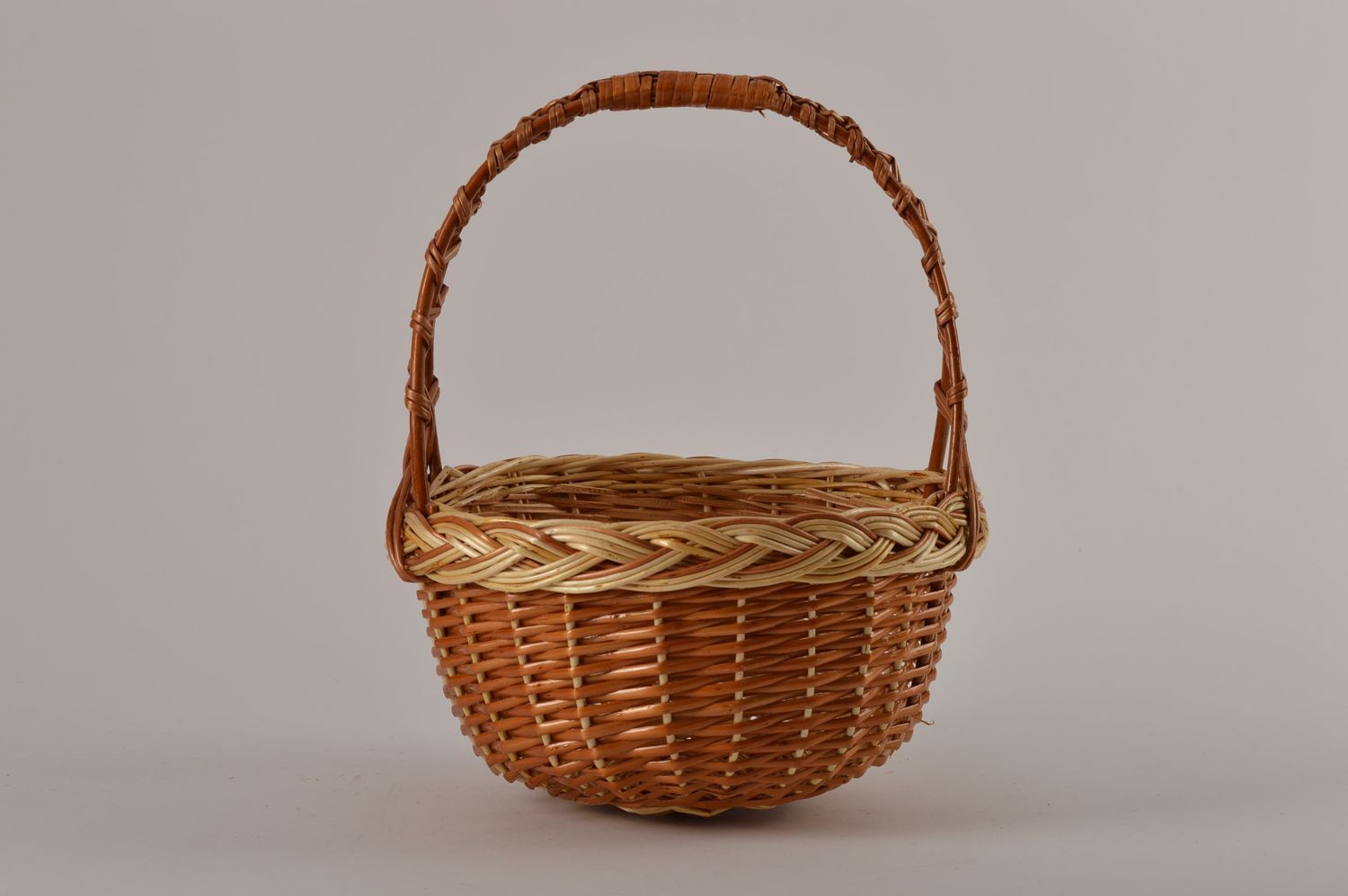 Unusual handmade woven basket interior decorating home goods gift ideas photo 2