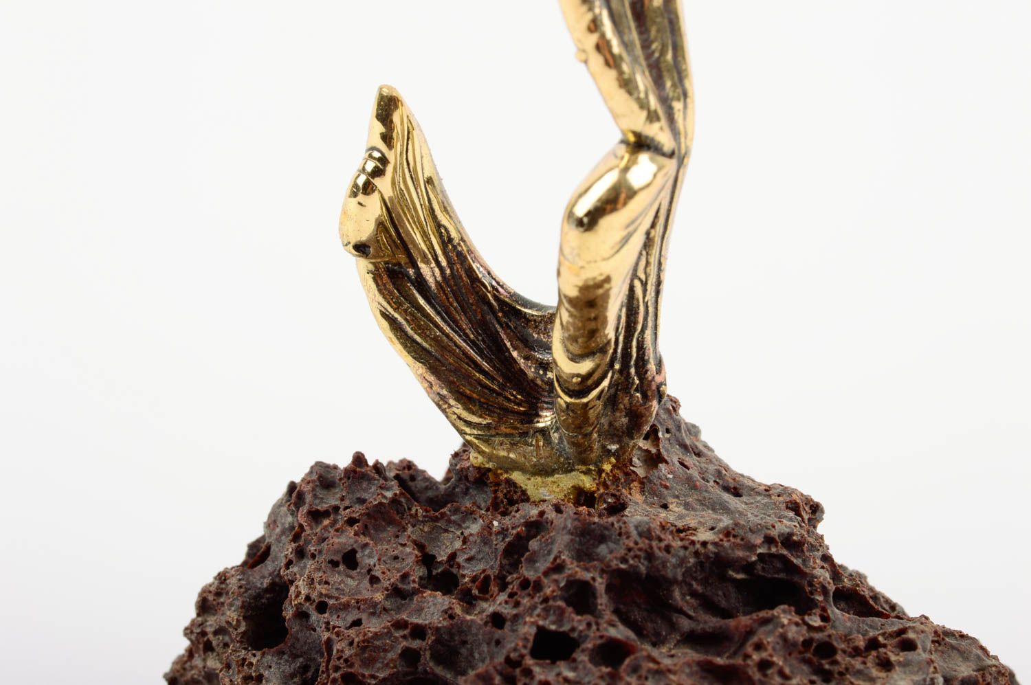 Elegant handmade statuette unusual brass figurine designer home decor photo 5