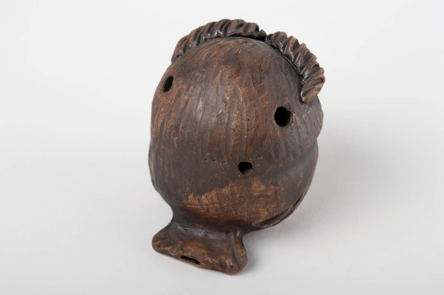 Silbato de barro pájaro hecho a mano juguete de cerámica souvenir original foto 3