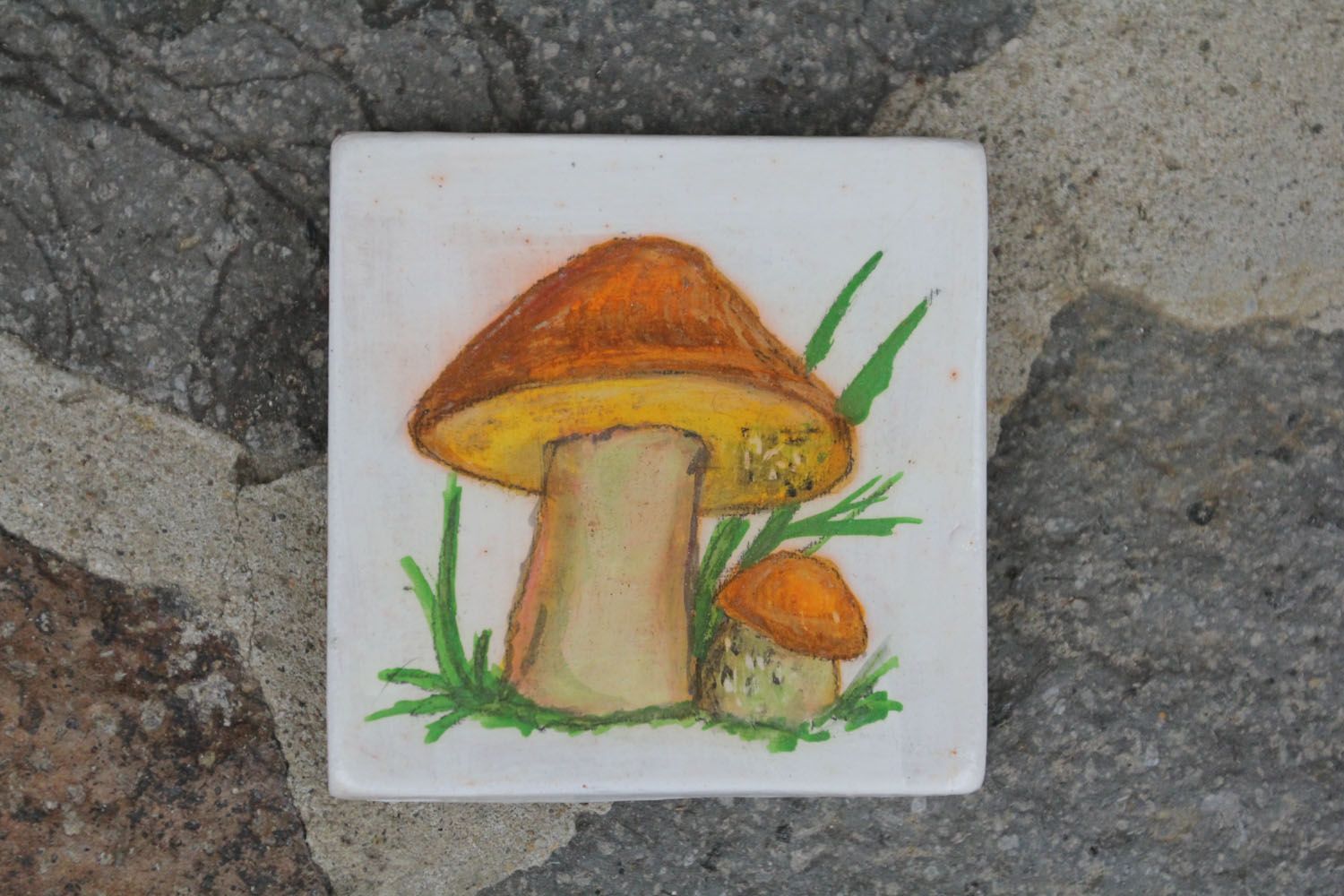 Ceramic fridge magnet Mushrooms photo 1