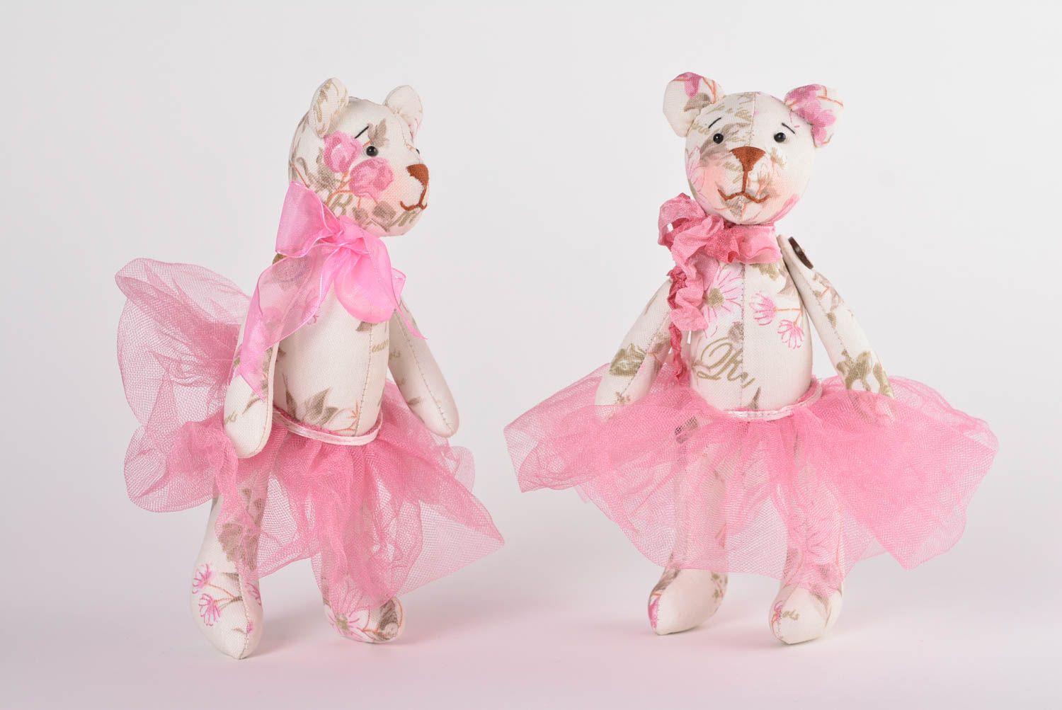 Osos de peluche hechos a mano juguetes de tela regalos originales para niñas foto 1