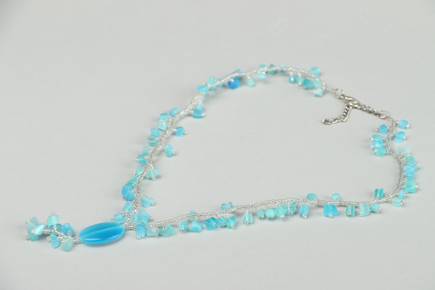 Necklace with Czech beads photo 4