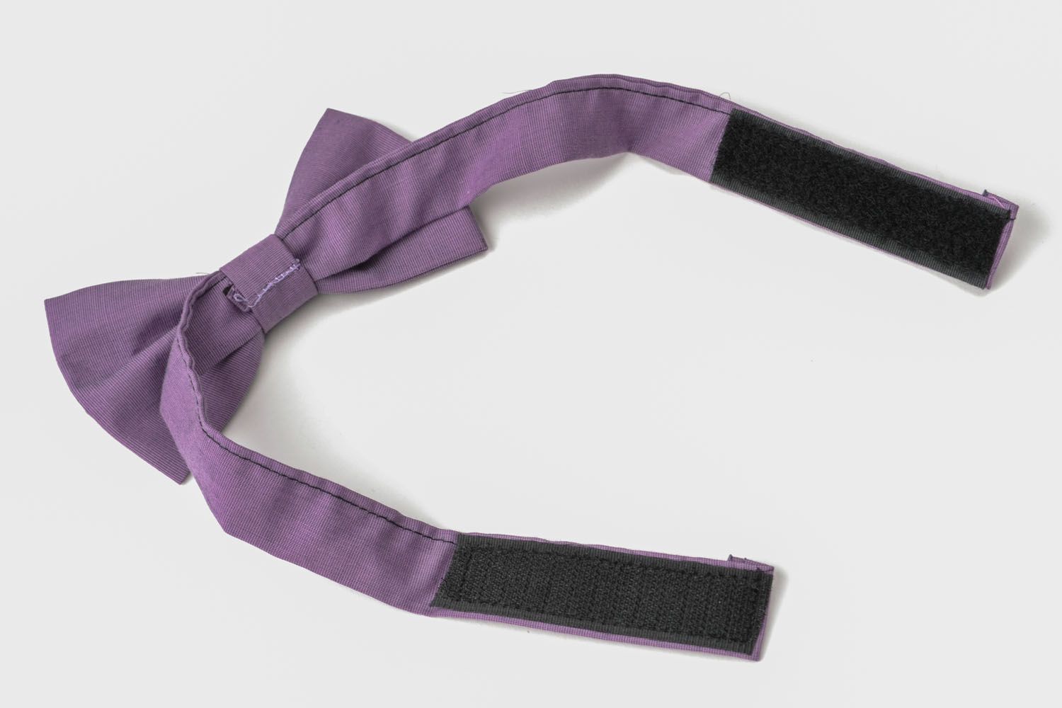 Lavender fabric bow tie photo 5