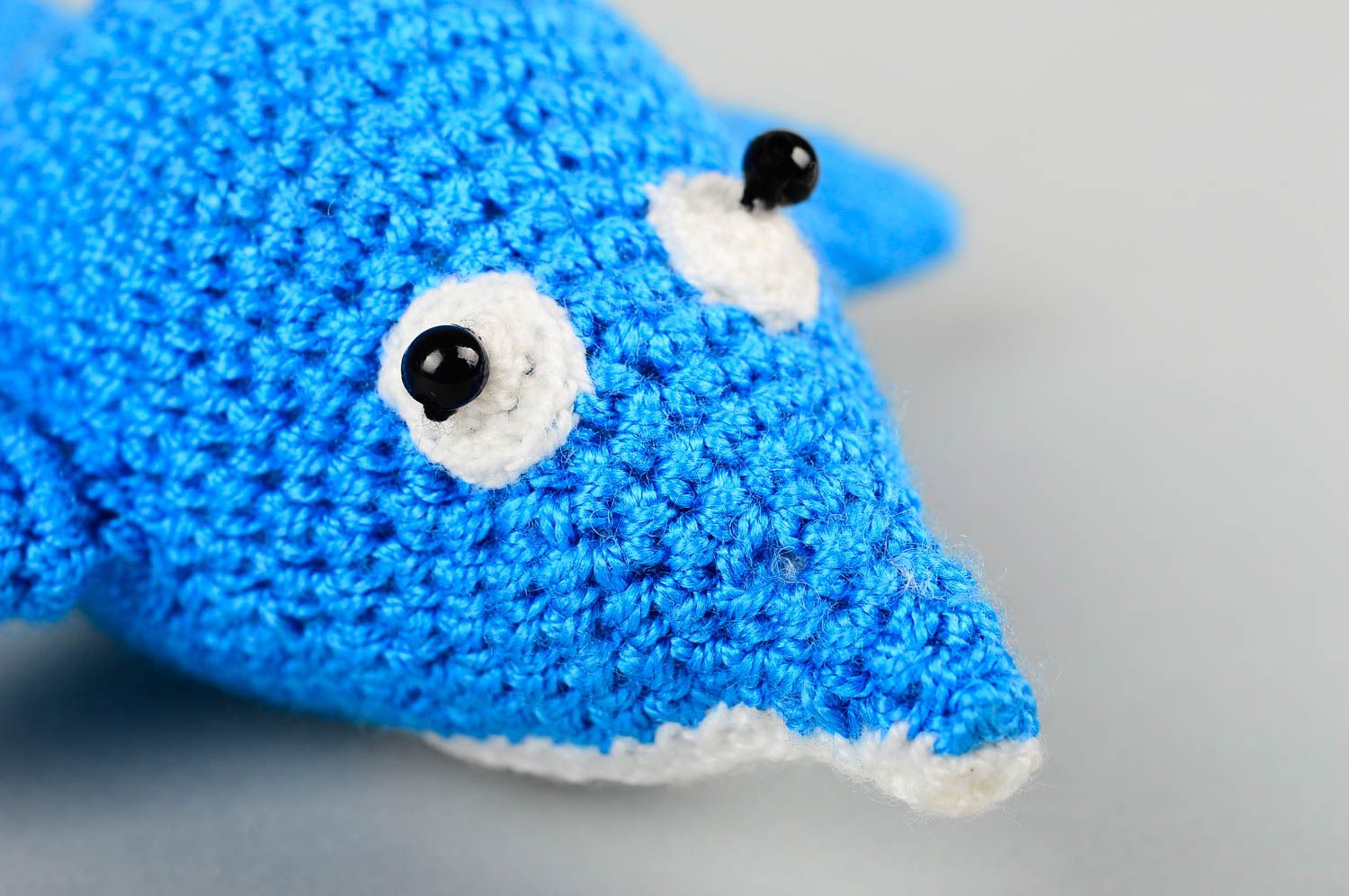 Juguete tejido artesanal regalo original para niño peluche decorativo Tiburón foto 5