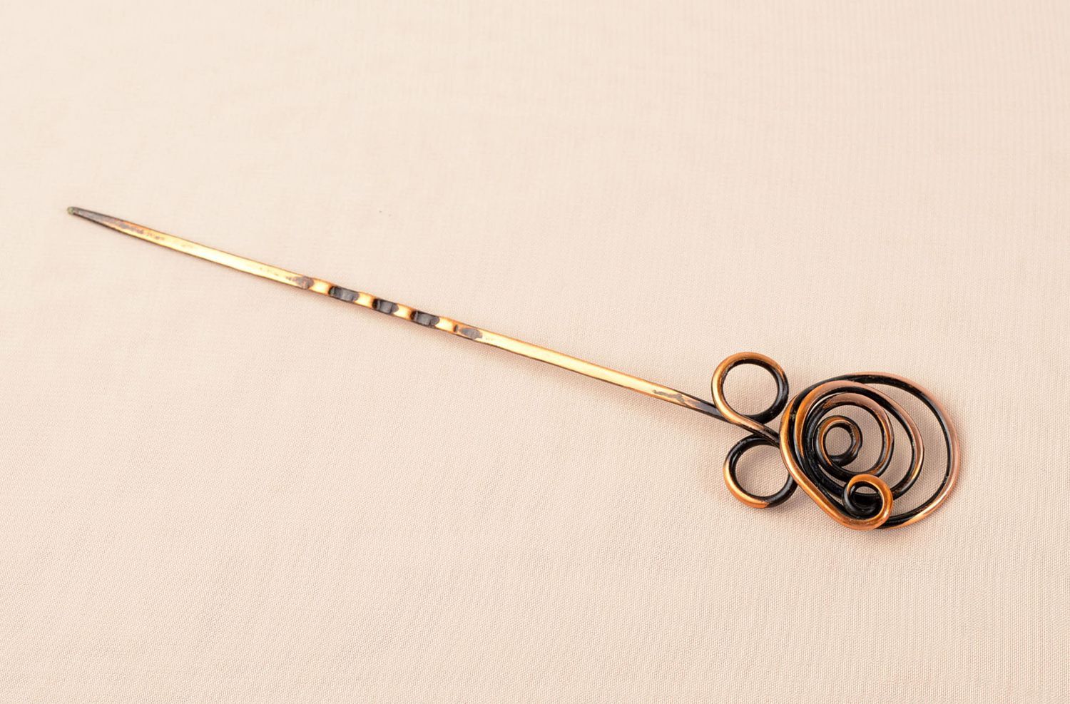 Handmade hair pin designer hair accessory gift ideas metal hair pin gift for her photo 5