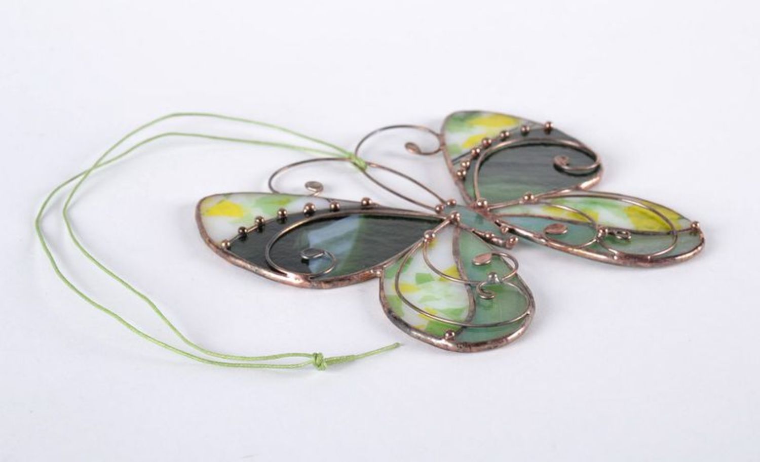 Interior stained glass pendant Butterfly photo 5