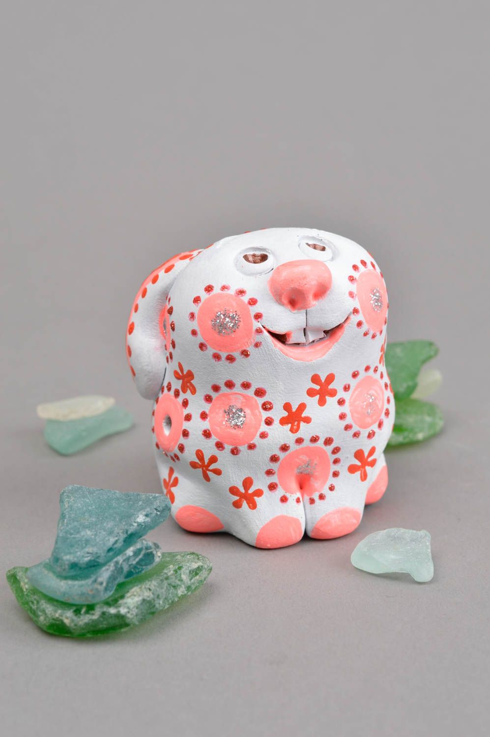 Clay whistle clay figurine for home decor present for children ceramic toy photo 1