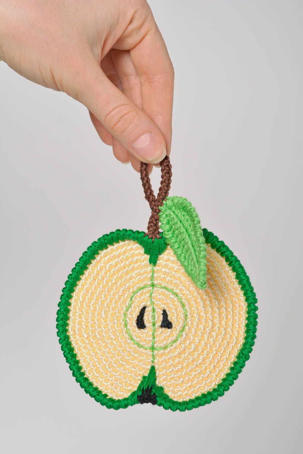Posavasos artesanal con forma de manzana   accesorio de cocina menaje del hogar foto 5