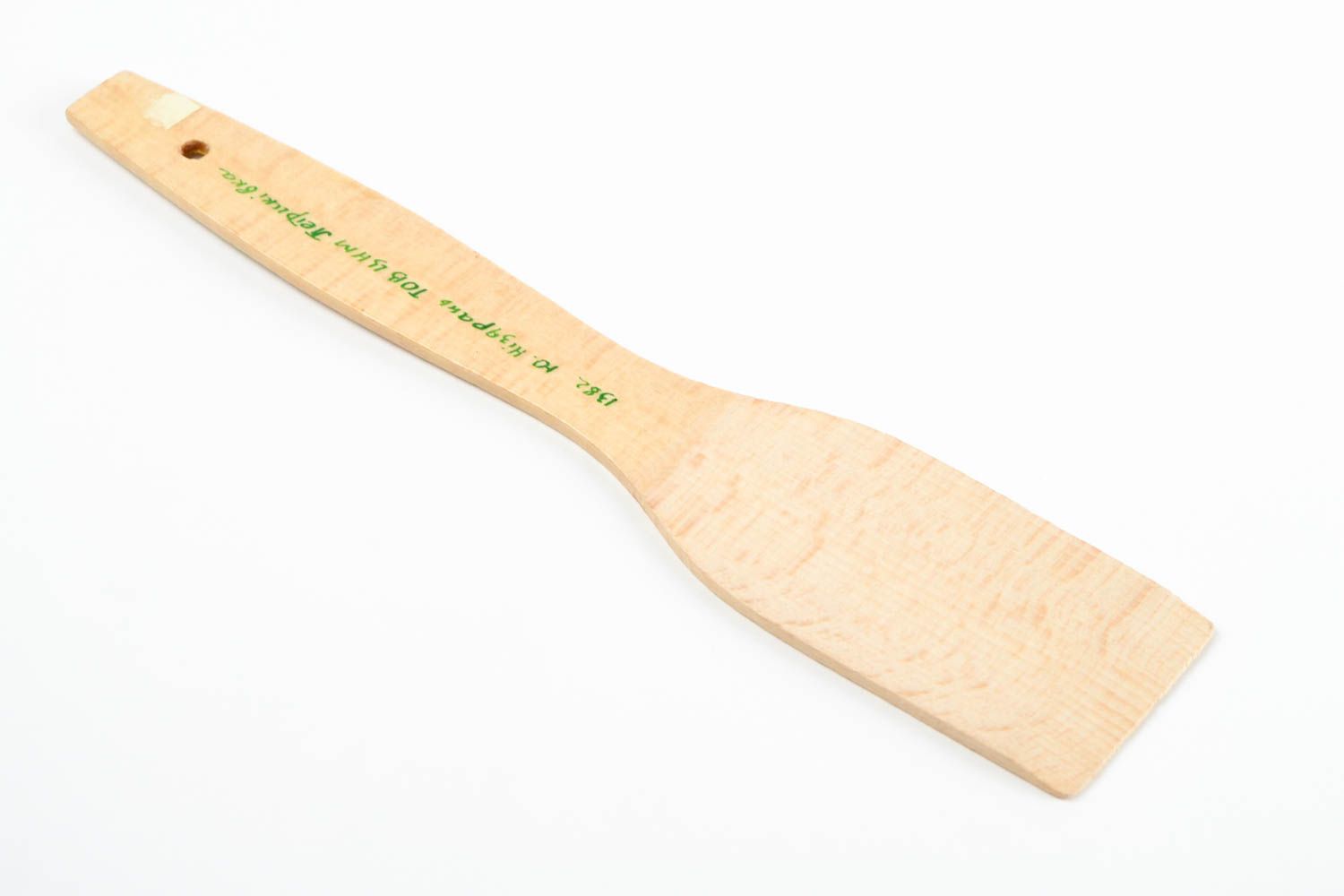 Handmade wooden spatula stylish kitchen utensils painted small kitchen items photo 5