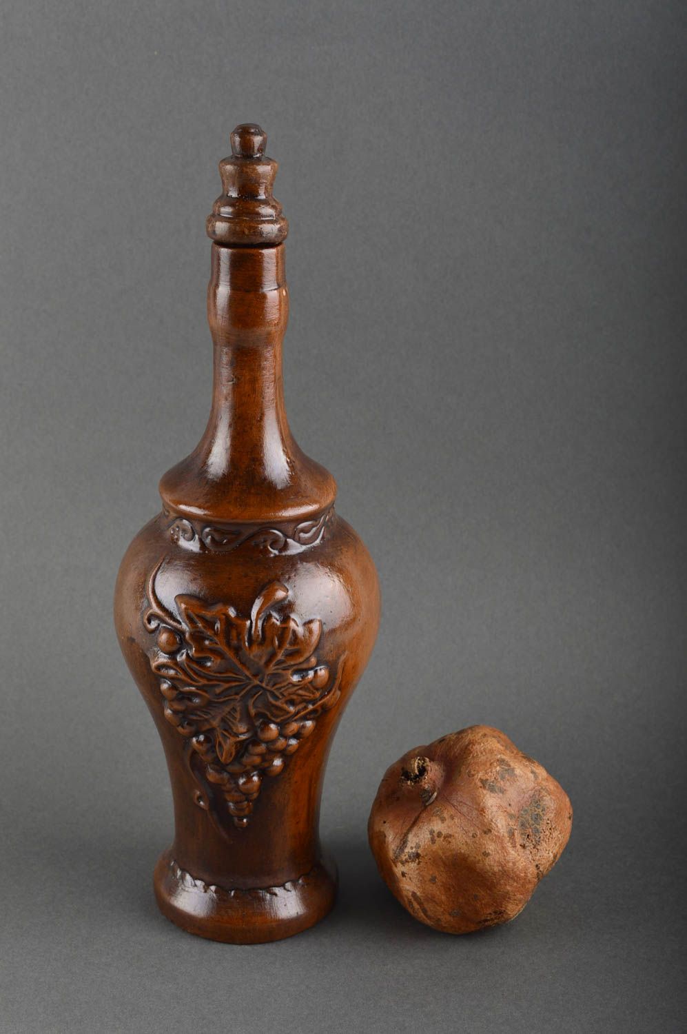 Jarro decorativo hecho a mano de arcilla vasija de cerámica regalo original foto 1