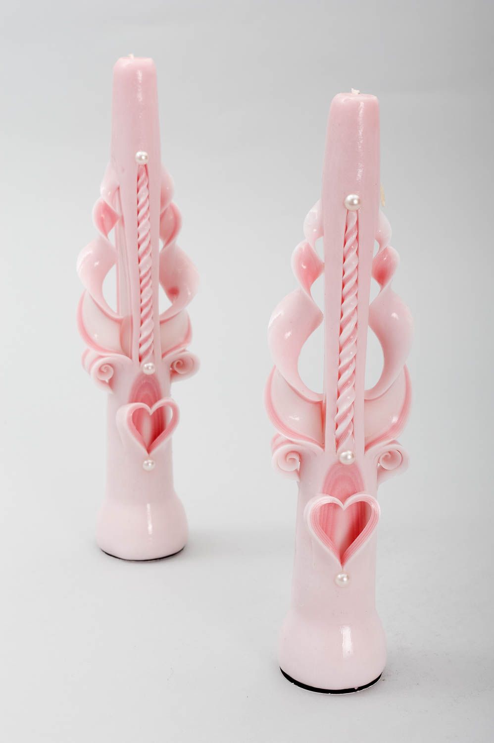 Kerzen Geschenk Wachs Kerzen Handmade Deko Kerze Hochzeit Accessoires rosa foto 2
