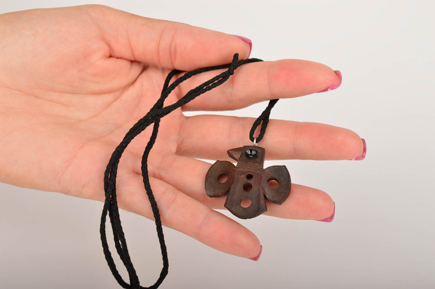 Handmade pendant designer pendant clay jewelry unusual accessory gift ideas photo 2