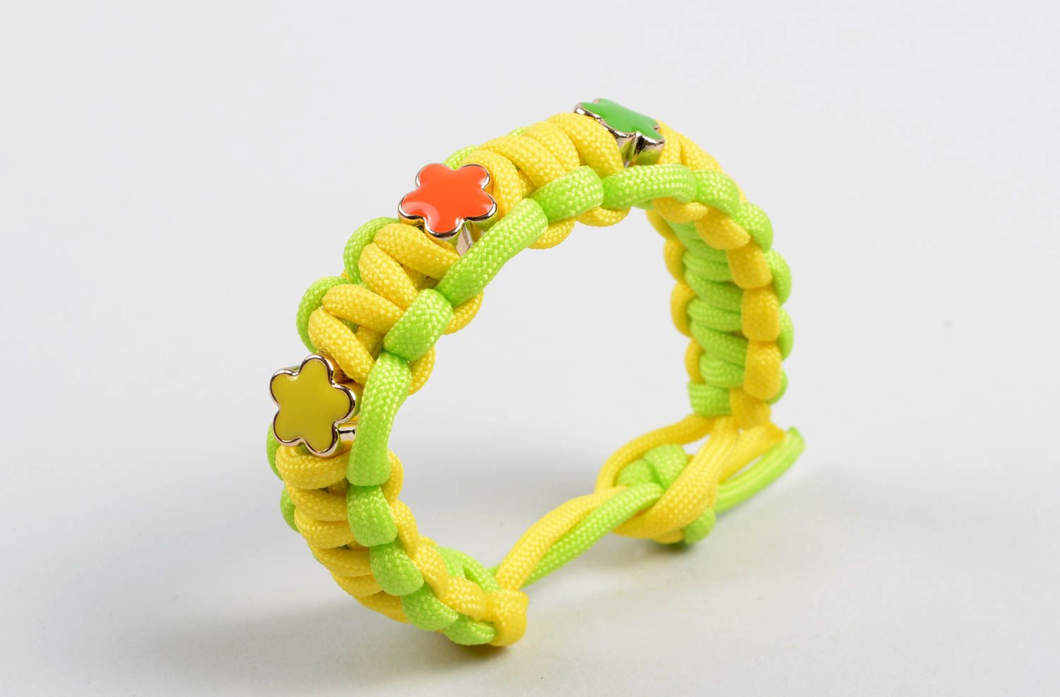 Geflochtenes Armband Schmuck handgemacht Armband unisex einzigartig grell schön foto 4