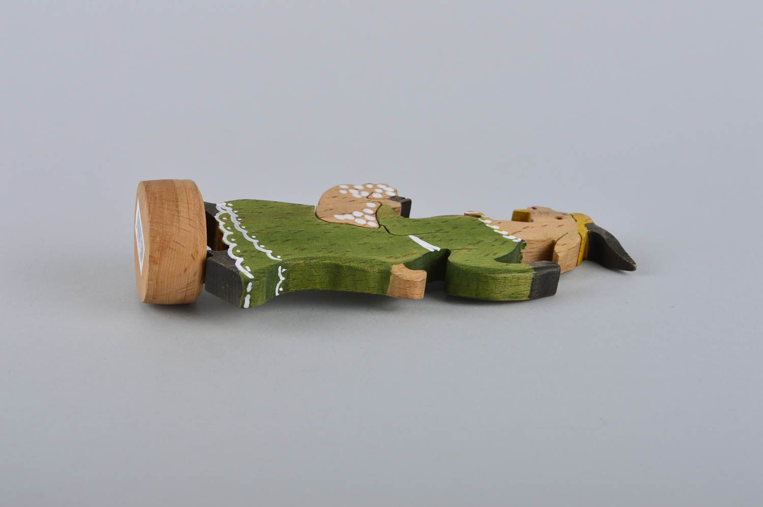 Игрушка ручной работы игрушка из дерева детская фигурка из дерева Козочка фото 4