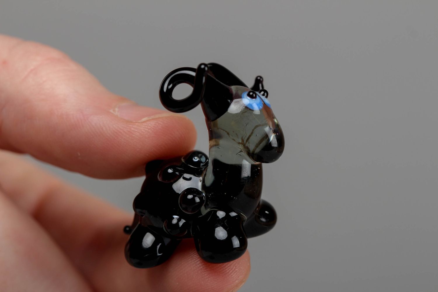 Figurine miniature en verre mouton technique lampwork photo 4