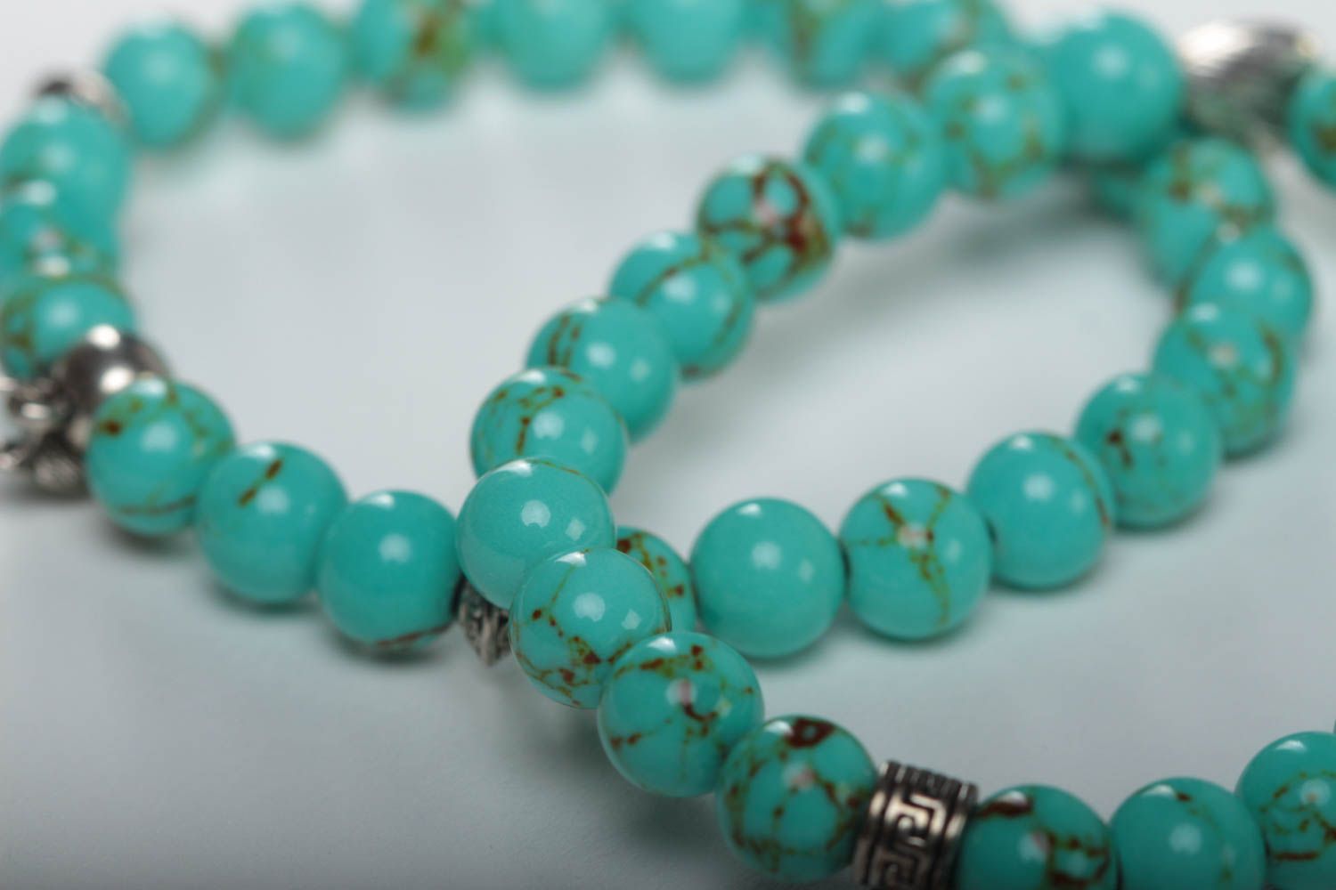 Bracelets turquoise fait main Bracelets originaux Accessoires pour femme design photo 3