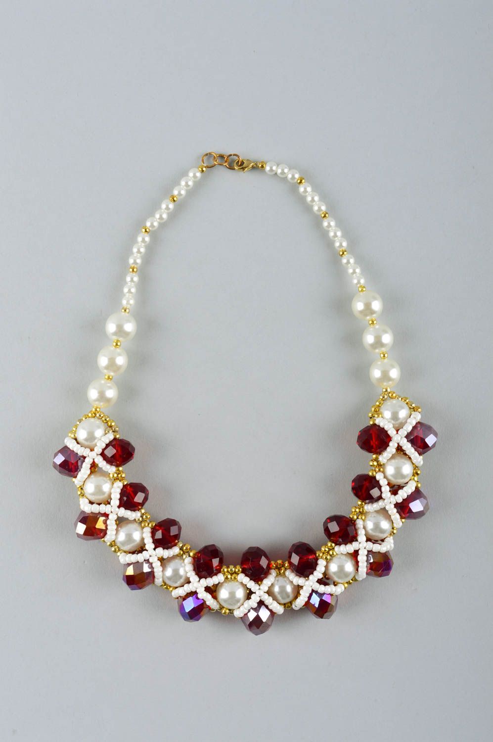 Collier fantaisie Accessoire fait main avec fausses perles Cadeau femme photo 2