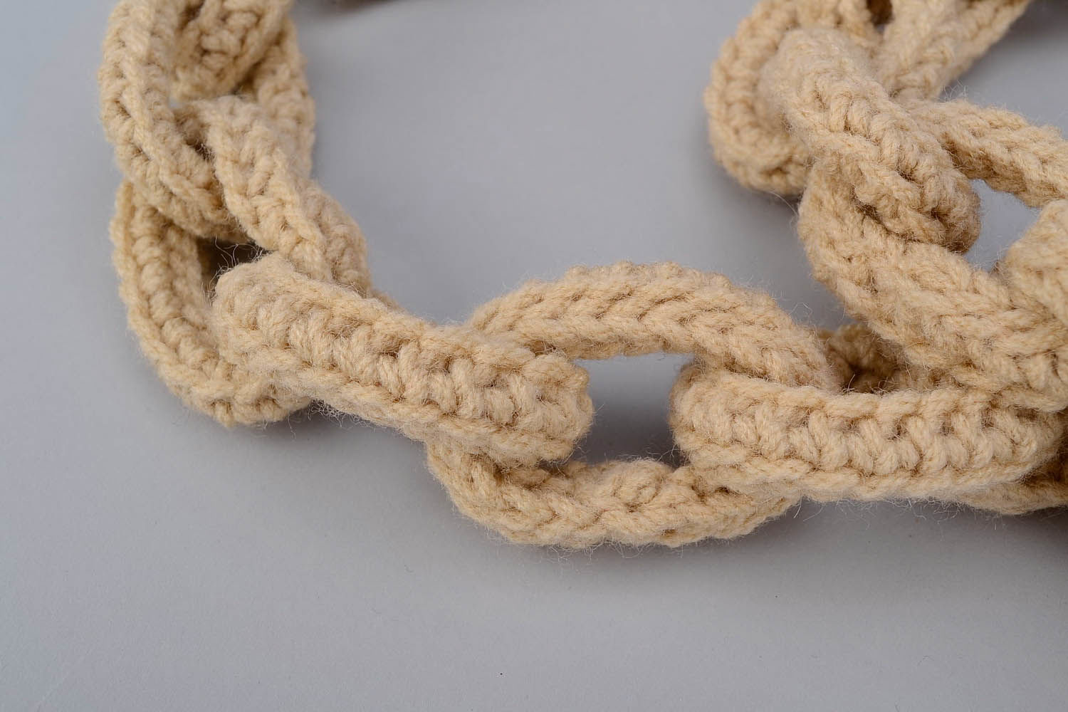 Knitted scarf Golden Chain photo 5
