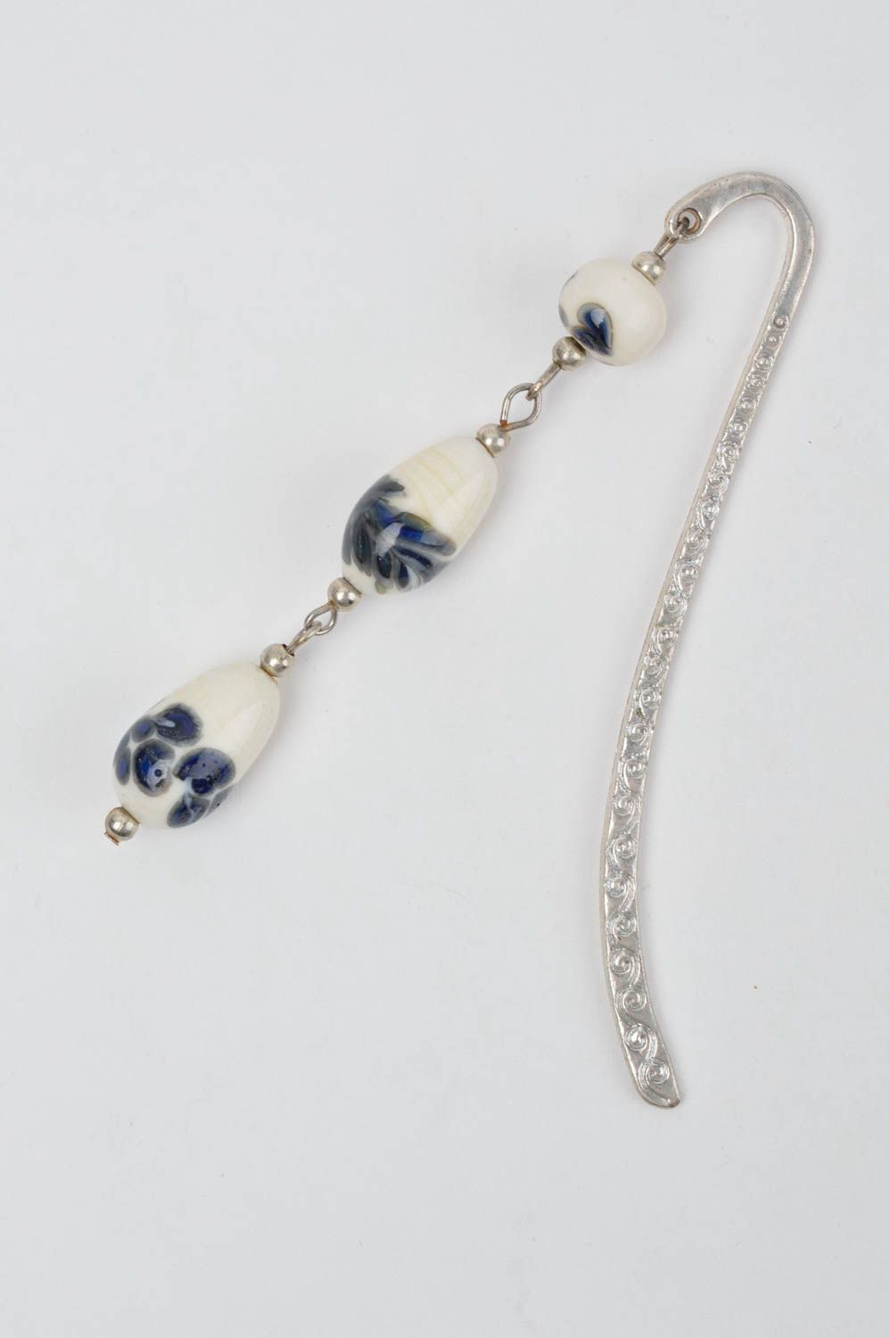 Beautiful handmade beaded bookmark glass bead bookmark designer accessories photo 3