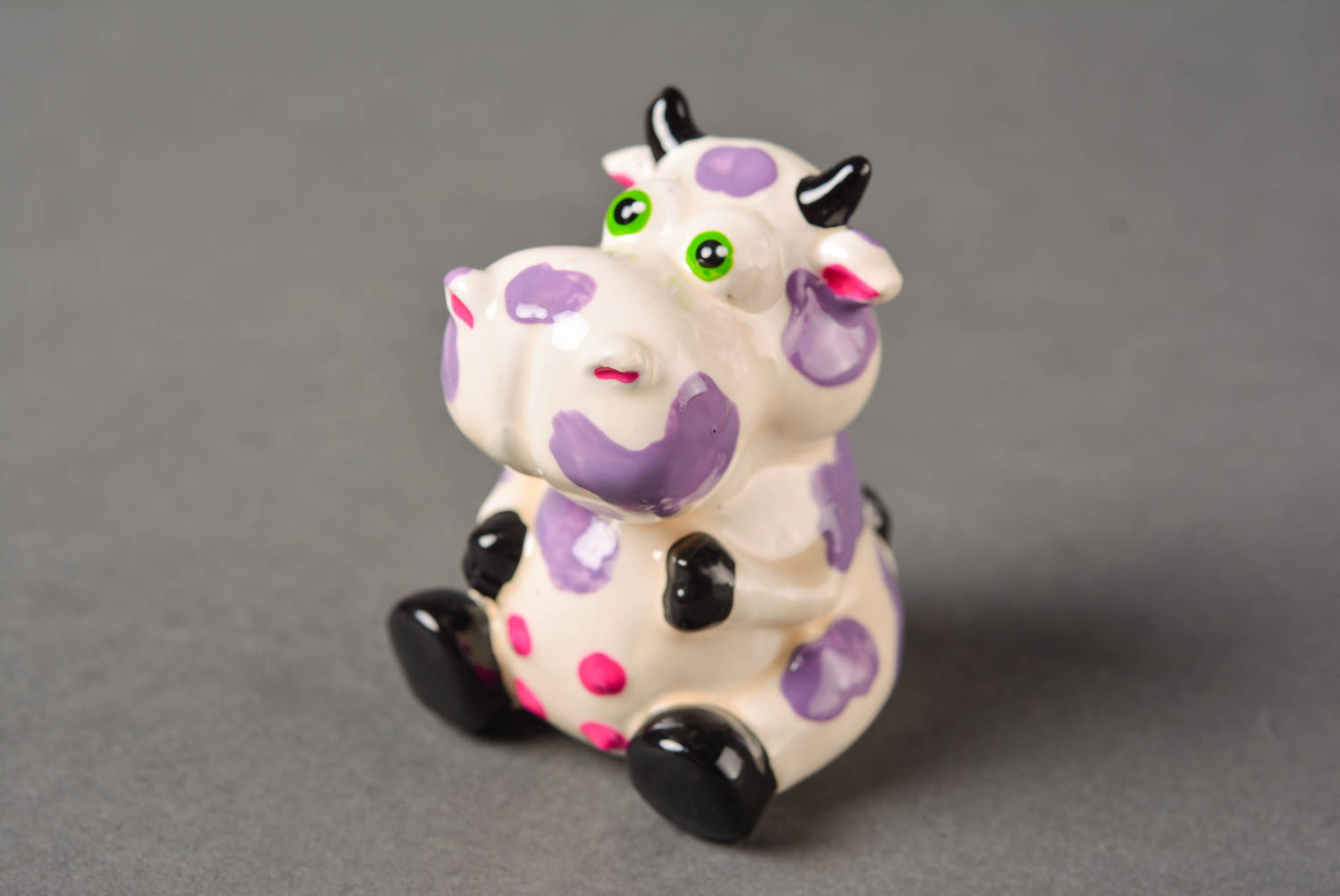 Figura de animal hecha a mano de yeso regalo para niño decoración de interior foto 3