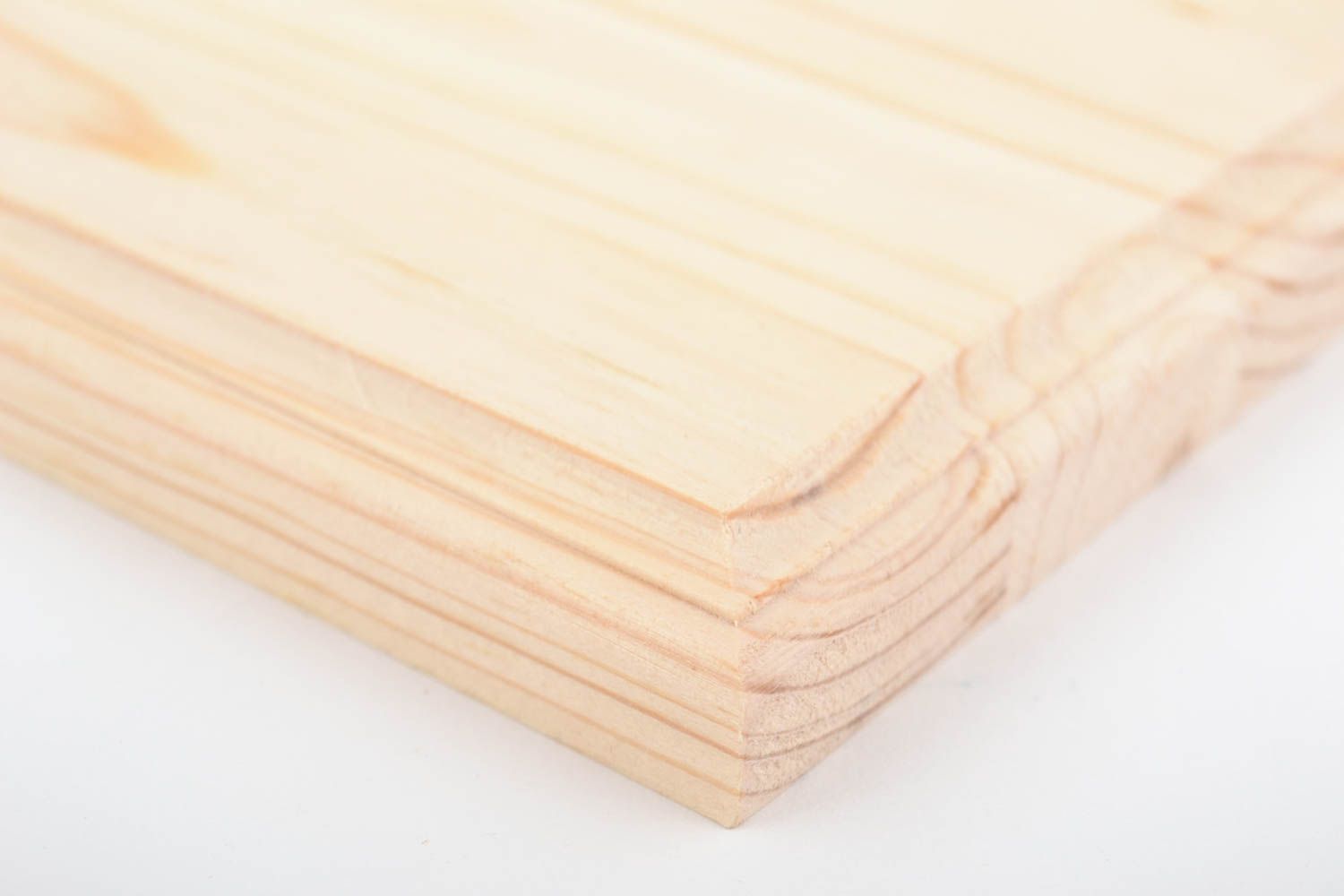 Planche en bois rectangulaire faite main pour peinture ou serviettage simple photo 2