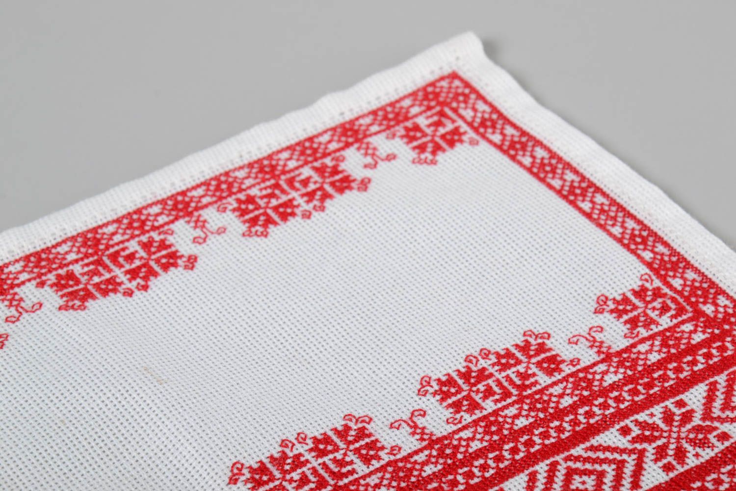 Handmade unique cross-stitch embroidery napkin designer decorative home ideas photo 5