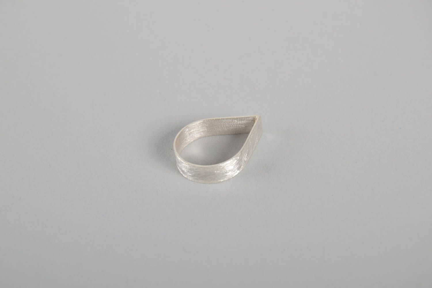 Женское кольцо хэнд мейд серебряное украшение капелька серебряное кольцо фото 4