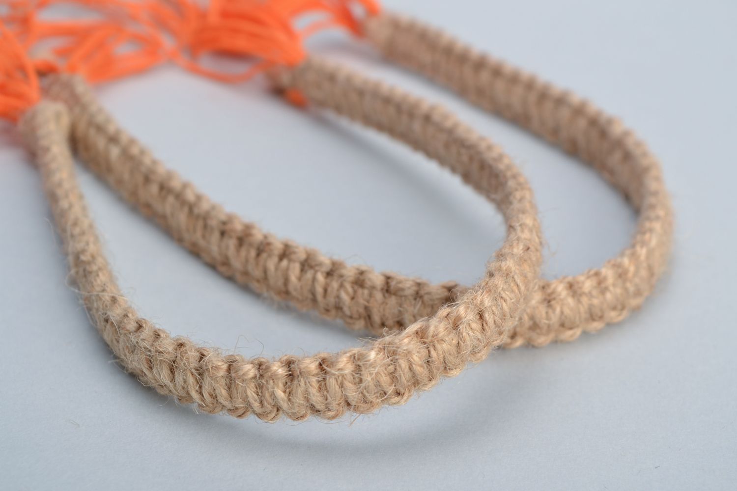 Linen string market bag photo 3