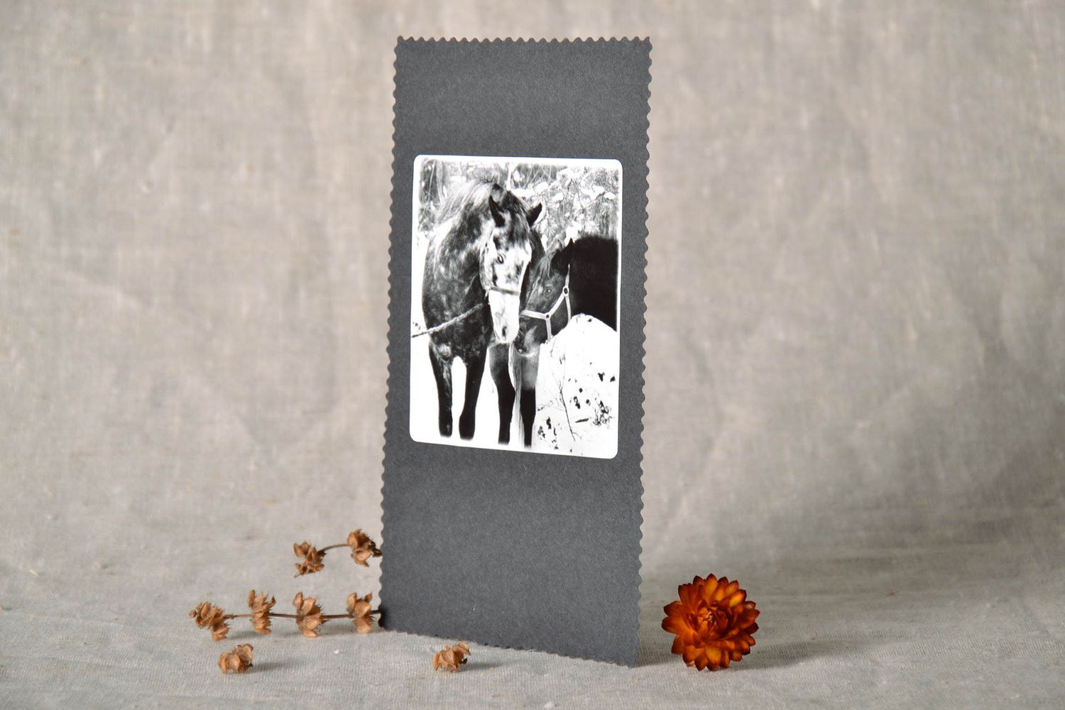 Carte de vœux artisanale avec photo Amour éternel
 photo 1