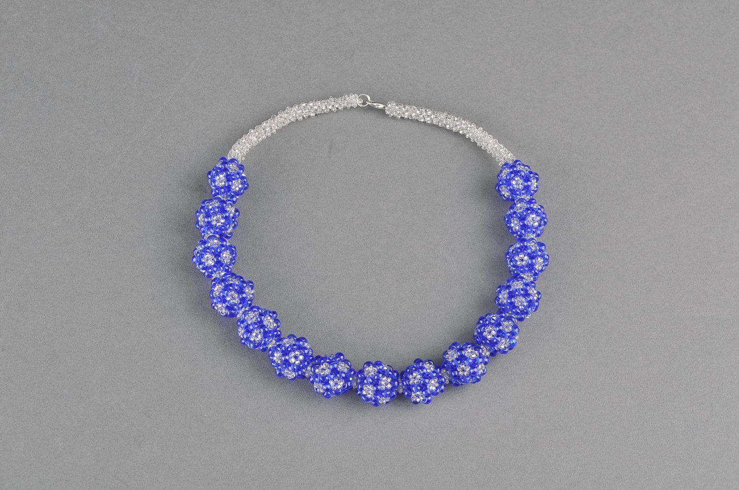 Necklace made from Chinese big beads Fullerenes photo 2