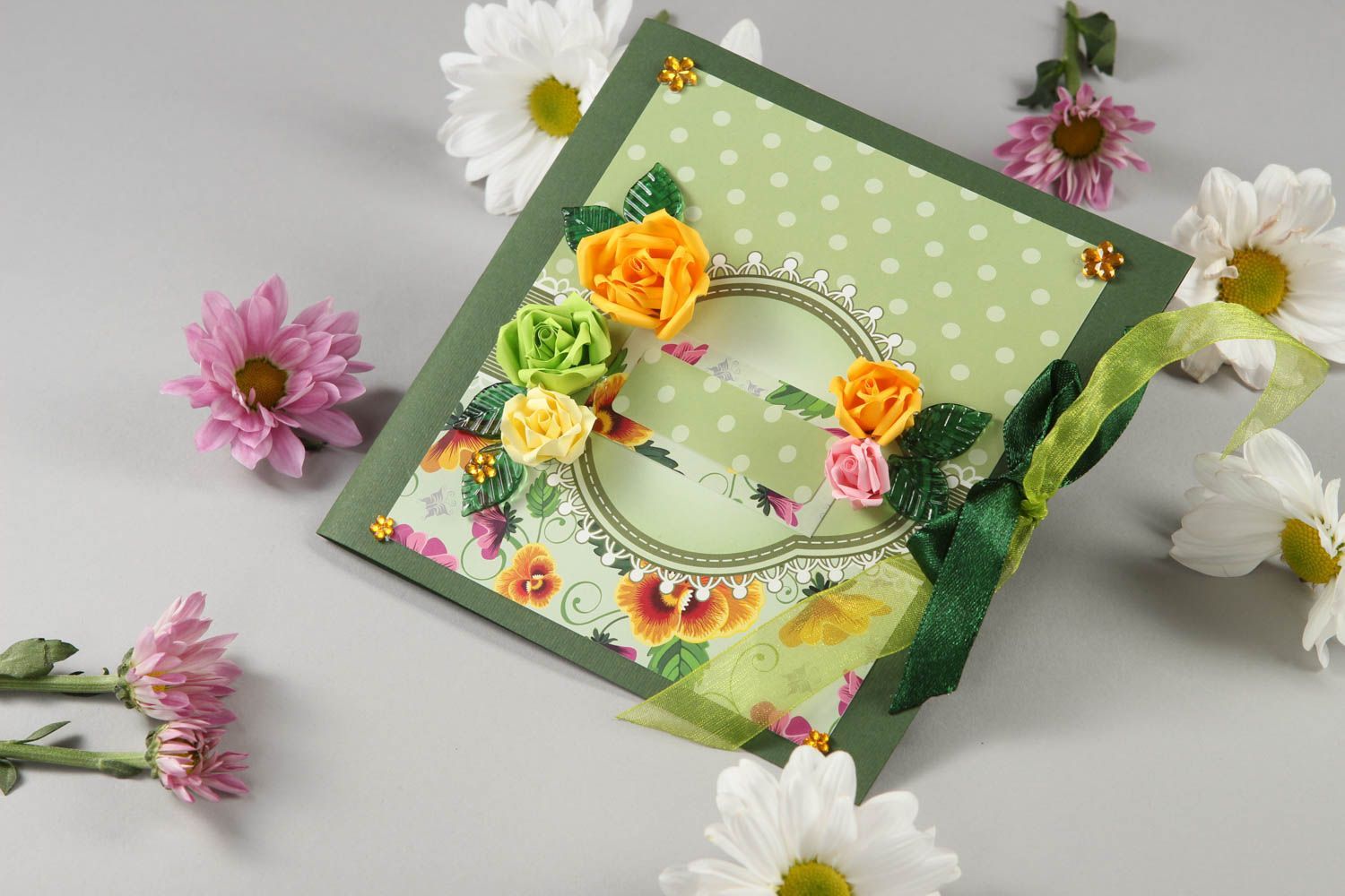 Stylish handmade greeting cards cute scrapbook card small gifts for her photo 1