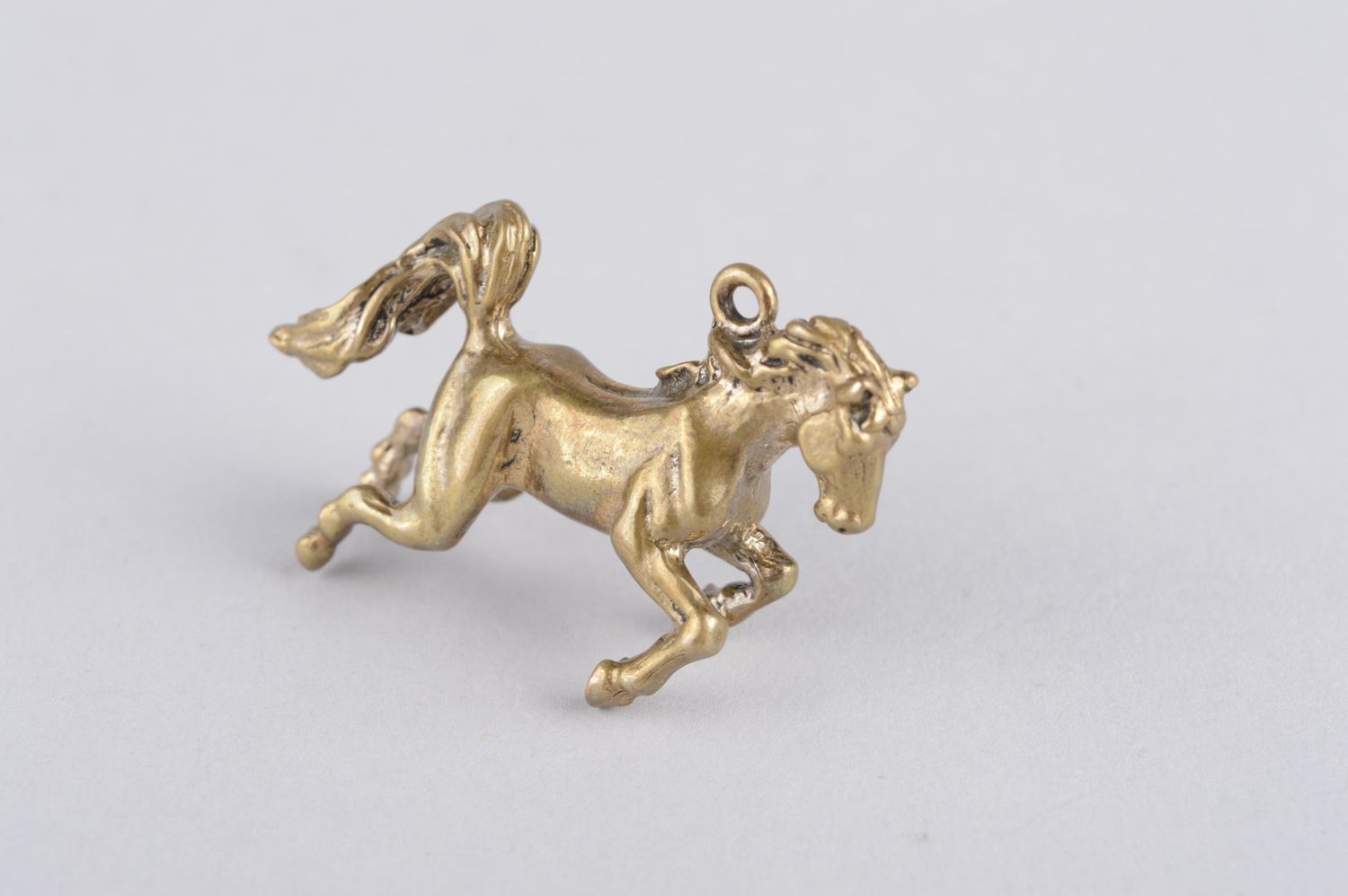 Украшение ручной работы украшение из бронзы кулон на шею красивый Лошадь фото 2