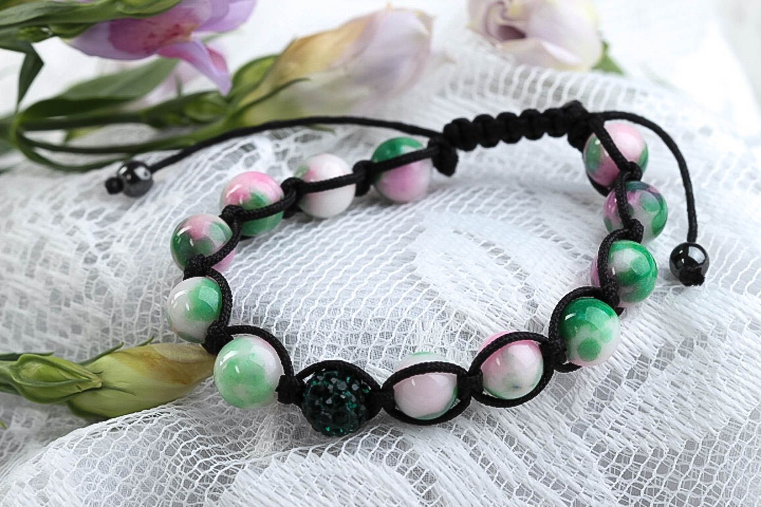 Beaded bracelet handmade string bracelet designer accessories gifts for girls photo 1