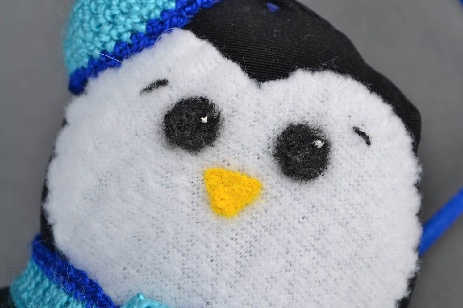 Handmade fabric toy Penguin photo 3