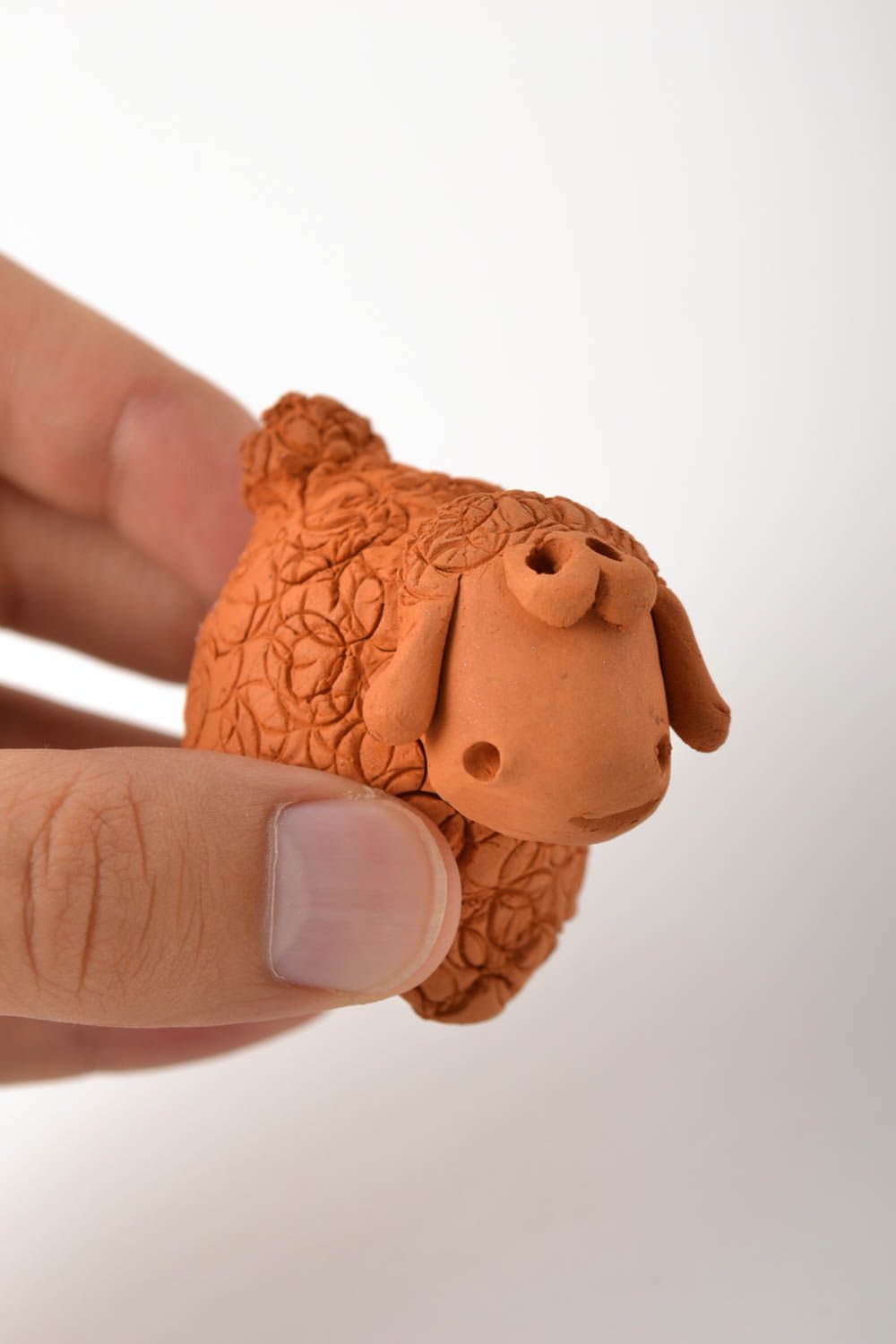 Игрушка из глины ручной работы статуэтка для дома керамическая фигурка фото 5