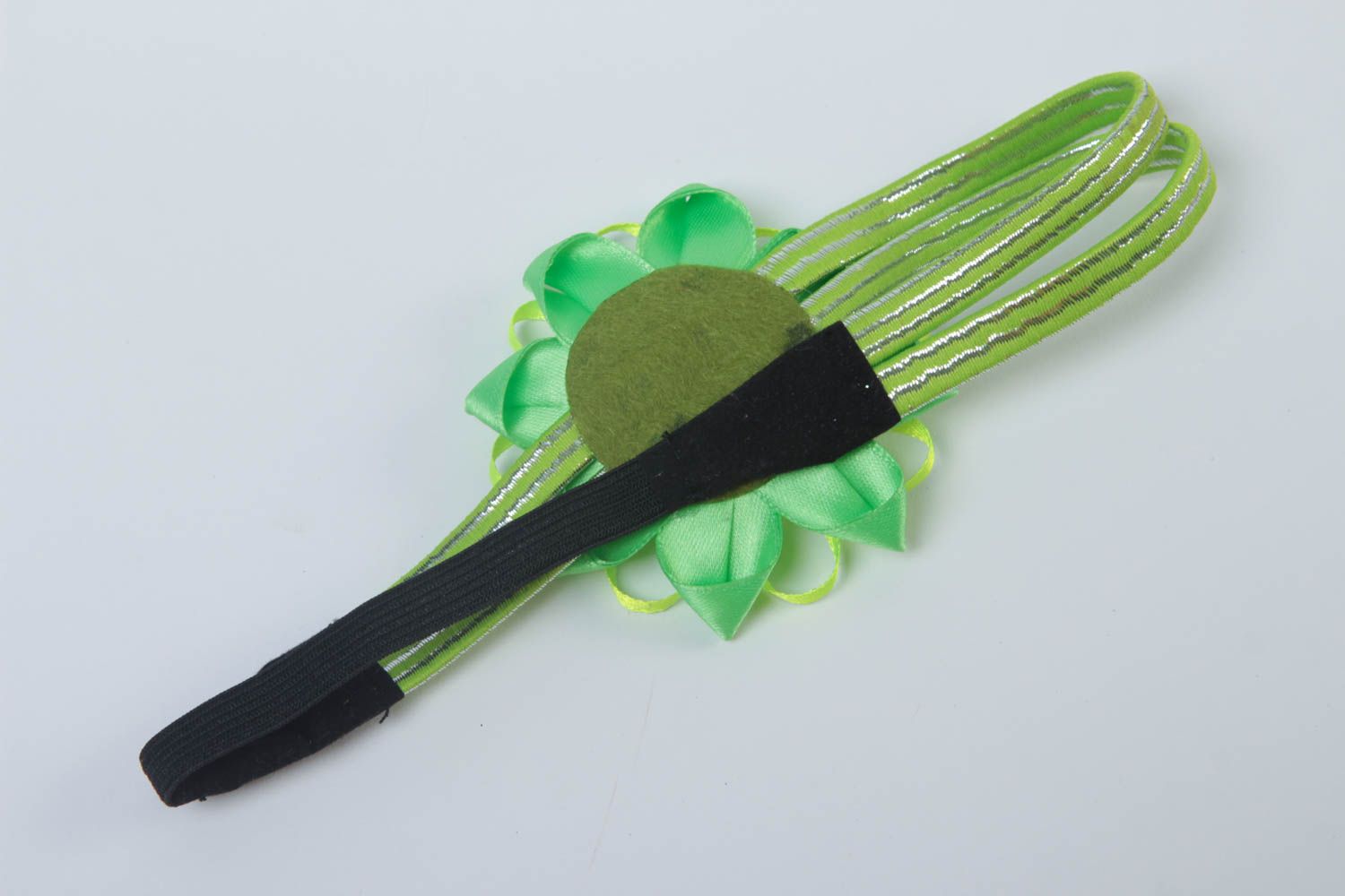 Blumen Haarband Schmuck handgemacht, Accessoires für Haare Geschenk Ideen grün foto 4