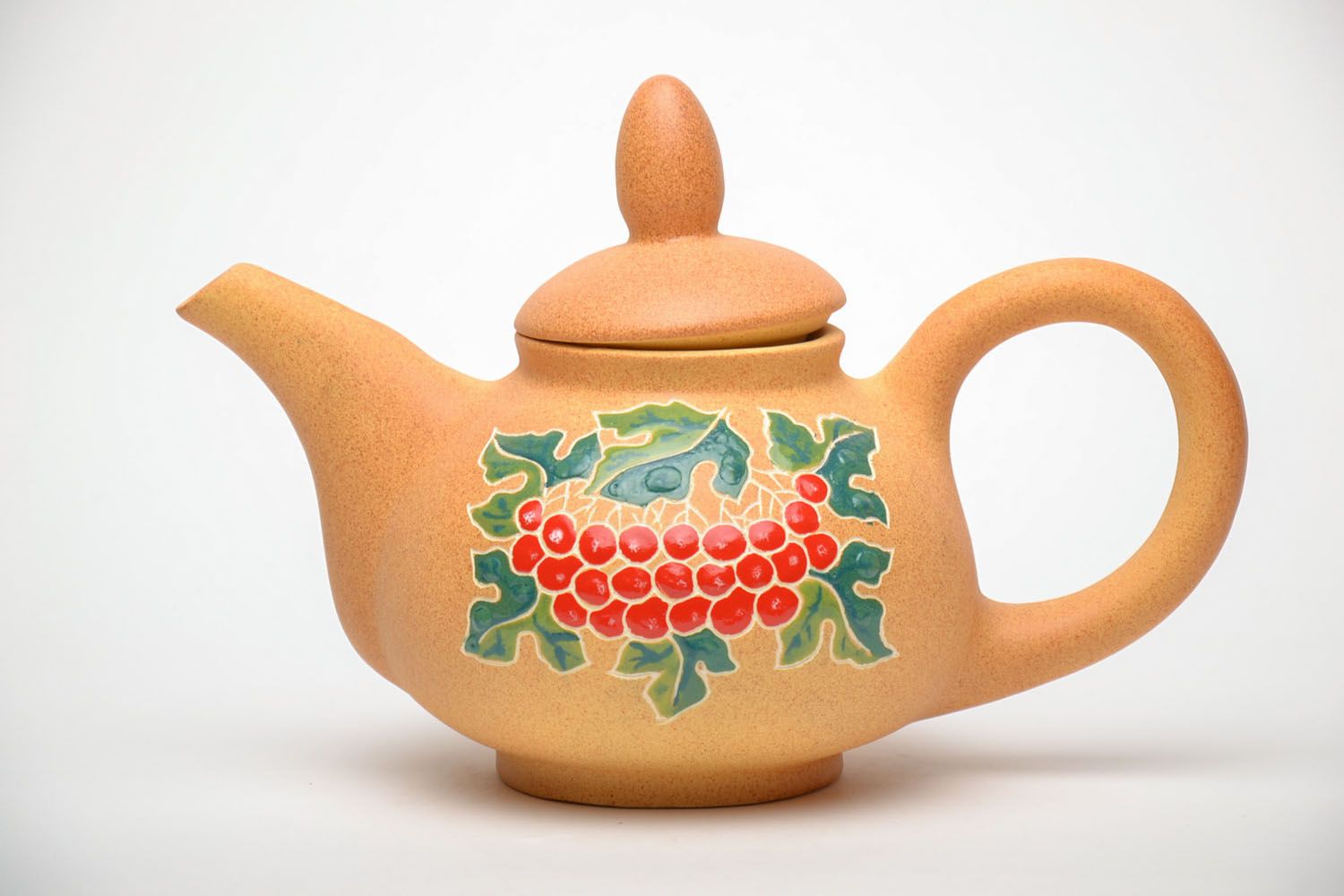Painted ceramic teapot photo 2