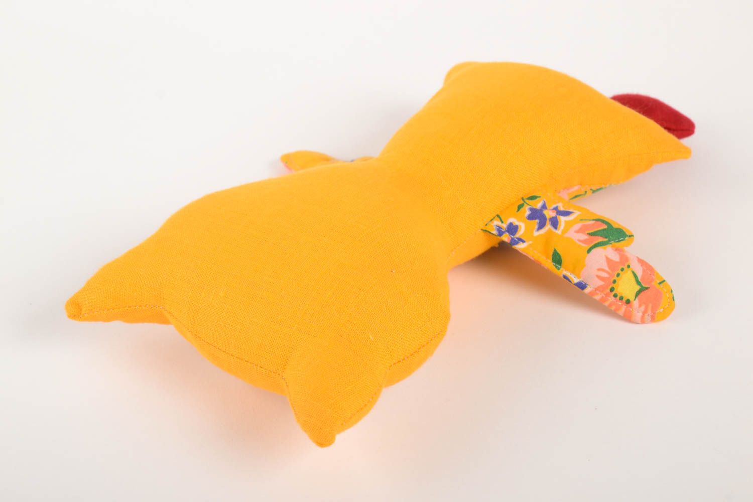 Eule Spielzeug handmade weiches Stoff Kuscheltier in Gelb Geschenk für Kinder foto 4