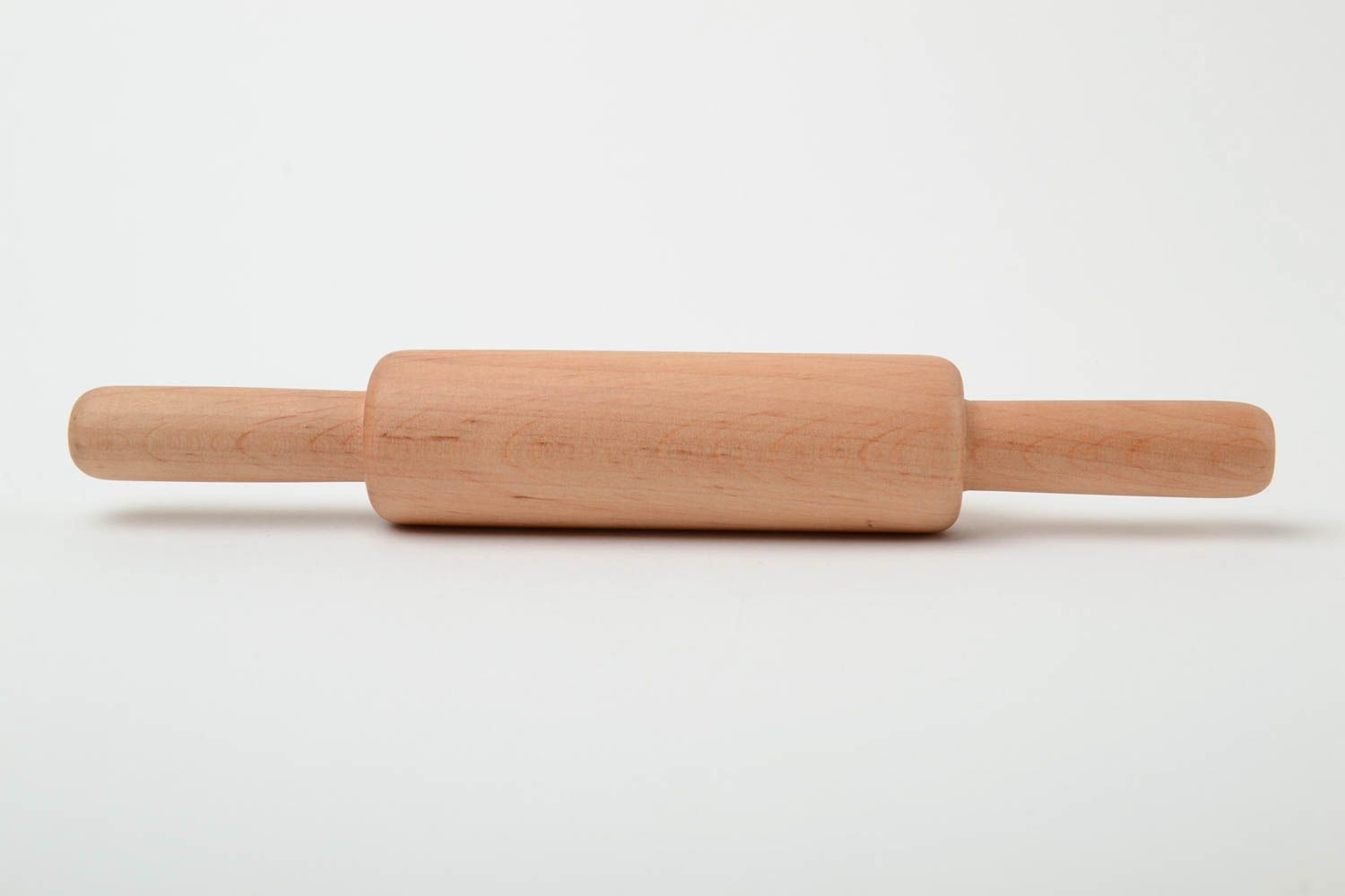 Handmade small natural alder wood rolling pin for kitchen decoration photo 3