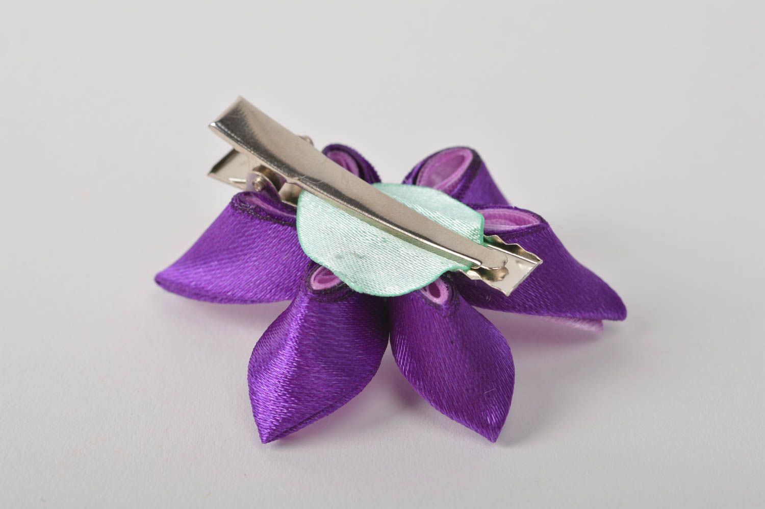 Handmade hair accessories hair clip kanzashi flower designer jewelry cool gifts photo 5