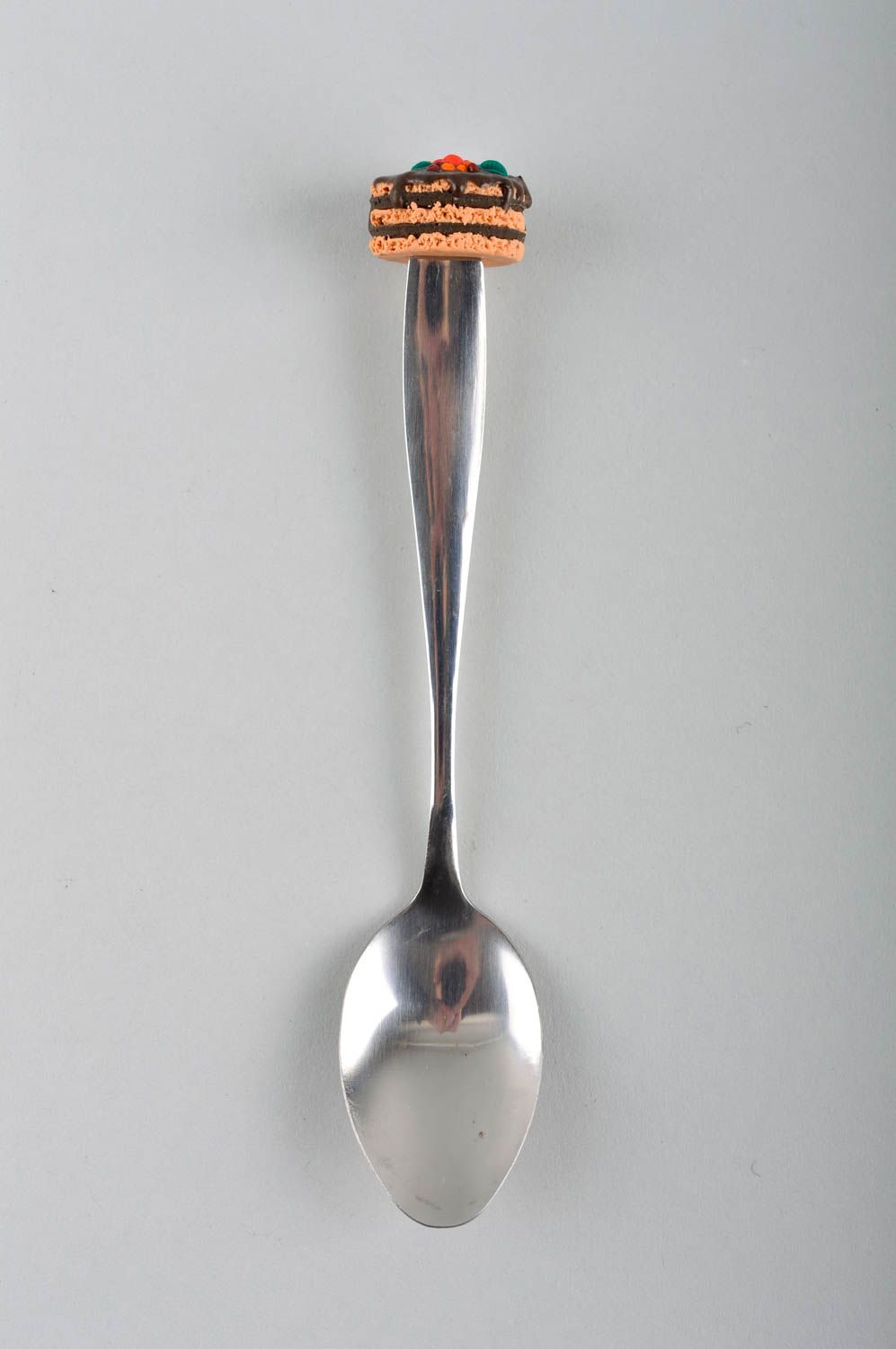 Cuchara artesanal con decoración regalo original utensilio de cocina metálico foto 1