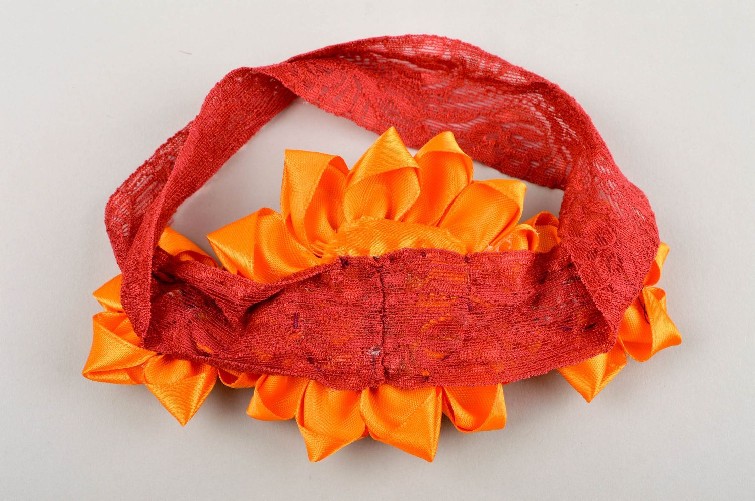 Unusual handmade flower headband designer hair accessories for kids gift ideas photo 5