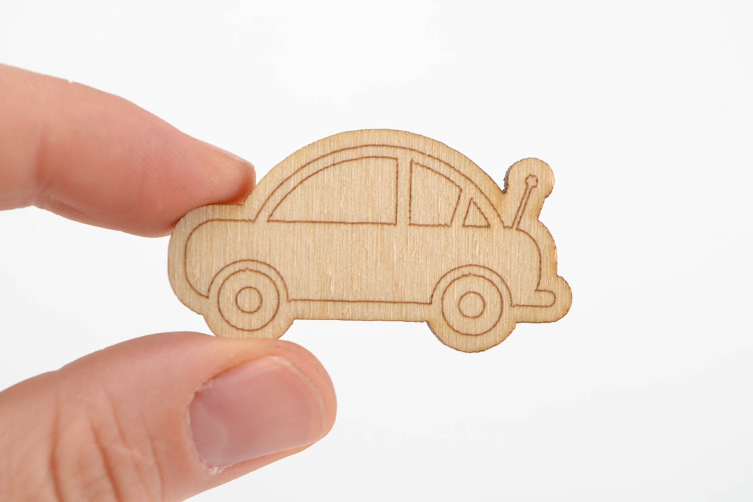 Handgemachte Auto Figur Holz Rohling zum Bemalen Geschenk für Kinder originell foto 2