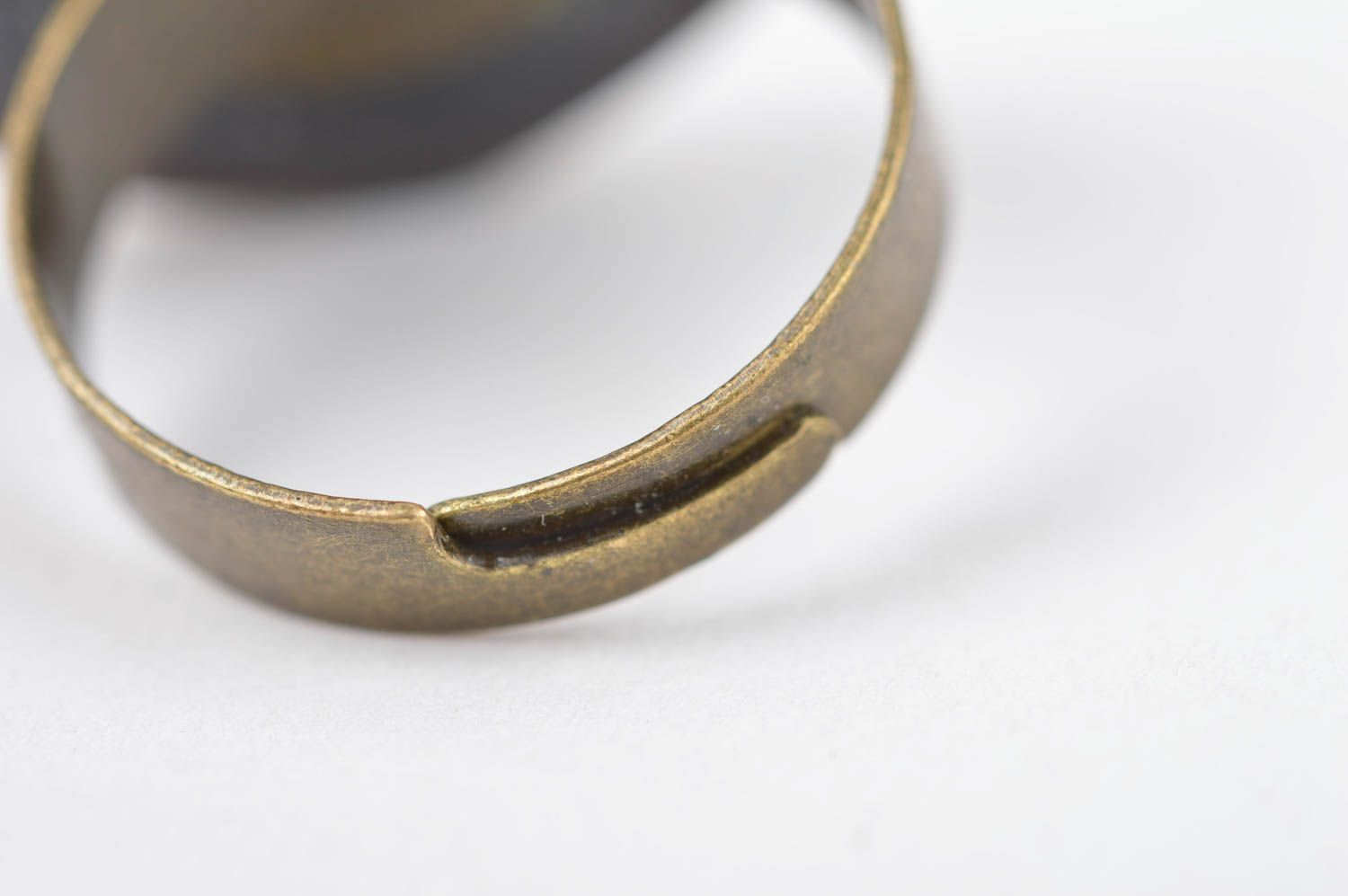Кольцо ручной работы кольцо из стекла бижутерия из стекла украшение перстень фото 4